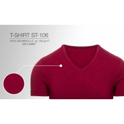T-Shirt V-Ausschnitt geflammt "Ikarus"