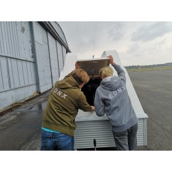 Sweat-Jacke mit Kapuze "Ikarus"